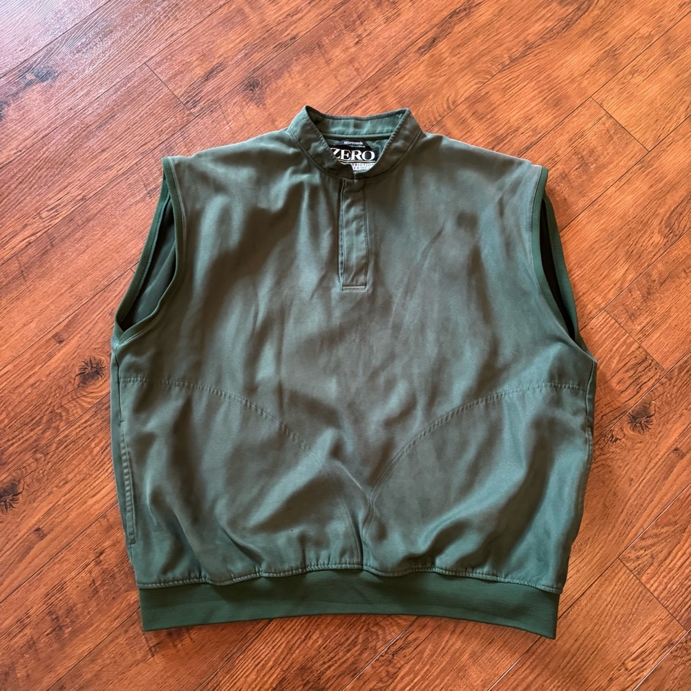 Zero Restriction Microsuede 1/4 Snap Pullover Ves… - image 1